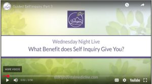 What benefit does Self Inquiry give you?