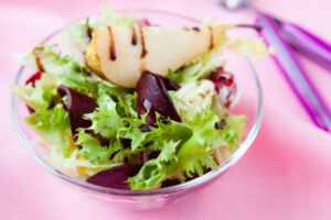 Food Is Medicine – Beet, Pear and Mixed Green Salad