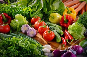 Many different Fruit and Veggies
